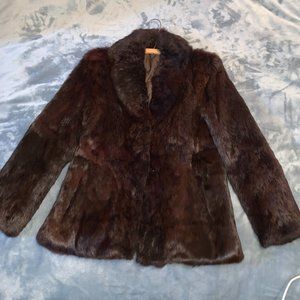 Rabbit fur coat